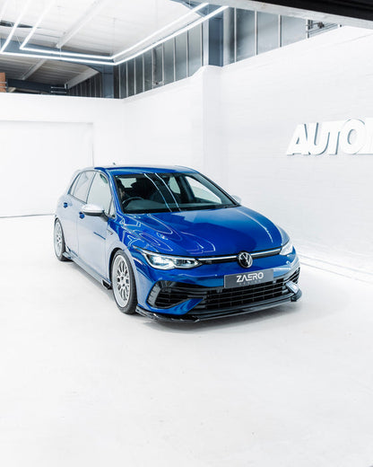 Zaero ZA-GOLF-8-R-FS VW GOLF R MK8 EVO-1 GLOSS BLACK FRONT SPLITTER