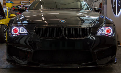 ML Performance BMW Pre-LCI E63 E64 Custom Round Angel Eyes with Switchable Red Demon Eyes (Inc. 650i, 630i & M6)