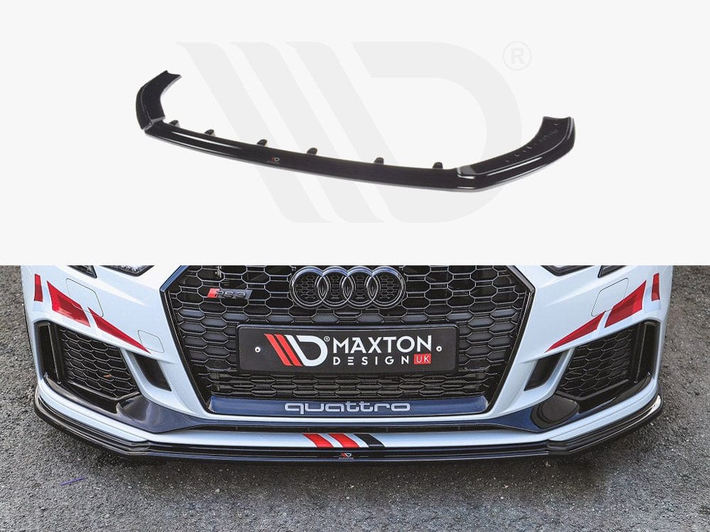 Maxton Design Audi 8V.5 RS3 Sportback Front Splitter V.2 - ML Performance UK