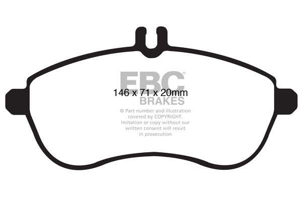 Mercedes-Benz WSC204 WS212 Greenstuff 2000 Series Sport Front Brake Pads - TRW Caliper (Inc. C180, E200, SLC180 & SLK200)| ML Performance UK