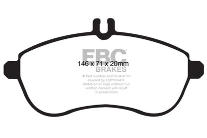 Mercedes-Benz WSC204 WS212 Greenstuff 2000 Series Sport Front Brake Pads - TRW Caliper (Inc. C180, E200, SLC180 & SLK200)| ML Performance UK