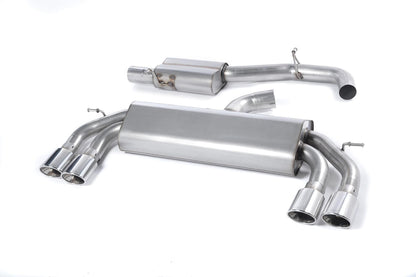 MillTek Audi 8V S3 Resonated Cat-Back Exhaust (Non-Valved) - ML Performance UK