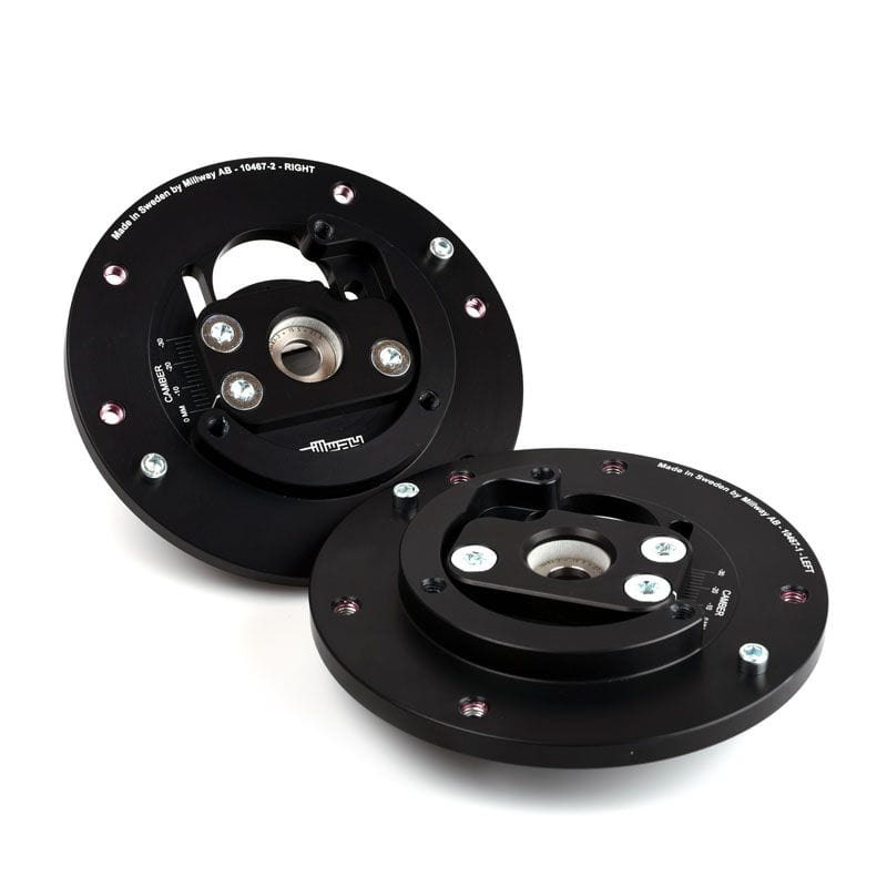 Millway Motorsport BMW F80 F82 Street Adjustable Front Camber Plates - 3 Bolt (Pre-2015 M3 & M4) - ML Performance UK