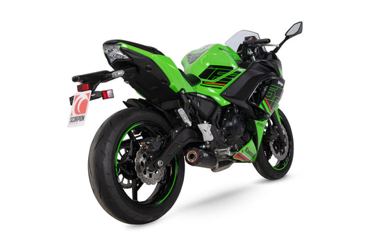 Scorpion PKA145SYSBCER Red Power Full System Black Ceramic Coated Sleeve Ninja 650 - 2023