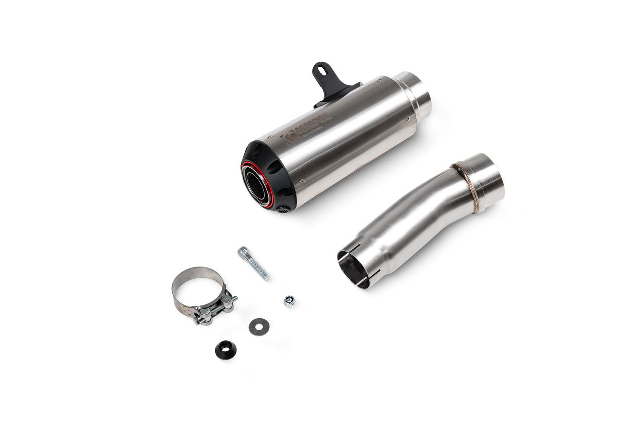 Scorpion PKA147SEO Red Power Slip-on Stainless Steel Sleeve - Ninja H2 SX - 2022