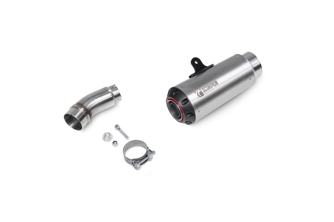 Scorpion PKA148SEO Red Power Slip-on Brushed Stainless Steel Sleeve - Ninja ZX-10R - 2021