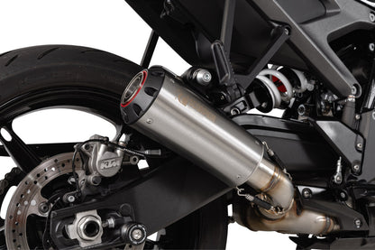 Scorpion PKT96SEO Red Power Slip-on Brushed Stainless Steel Sleeve - KTM 990 Duke - 2024-2025