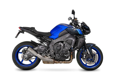 Scorpion PYA126SEO Red Power Slip-on Brushed Stainless Steel Sleeve - MT-10 - 2022