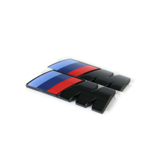 Genuine BMW 51145A4B373 Black Badges Front Fenders 55mmx20mm