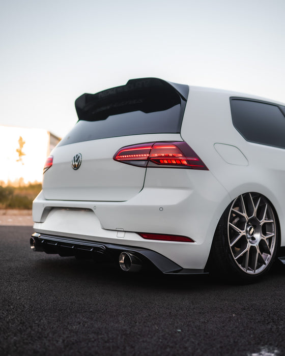 Zaero ZA-GOLF-75-GTI-DF VW GOLF GTI MK7.5 EVO-1 GLOSS BLACK REAR DIFFUSER