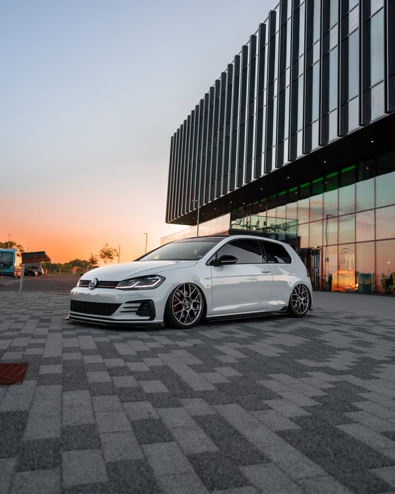 Zaero ZA-GOLF-75-GTI-FS VW GOLF GTI & GOLF GTD MK7.5 EVO-1 GLOSS BLACK FRONT SPLITTER