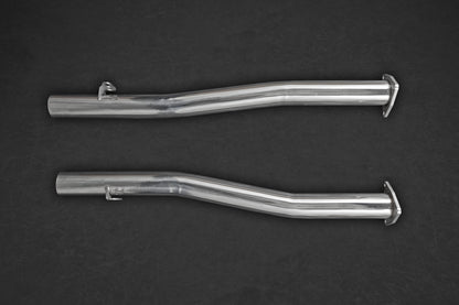 Capristo 02BE04903004 Bentley Continental W12 Supersport/GTC/GTSpeed (before 2012) Middle Silencer / Secondary Cat Replacement Pipes 