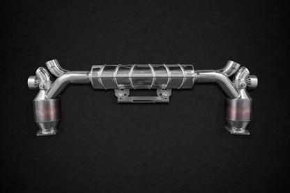 Capristo 02PO03903037 Porsche 991.1/2 Turbo/S Valved Exhaust and 250 Cell Sports Cats (CES3) 