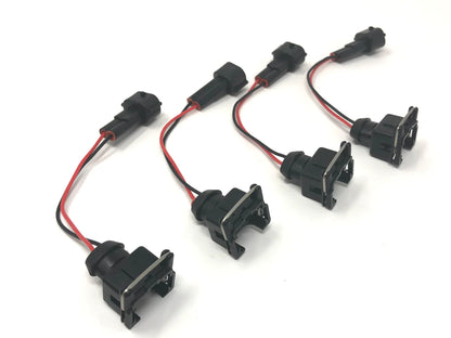 Precision Raceworks Audi VW ROW Car to EV1 Injector Adapter Harness (4 Pack)