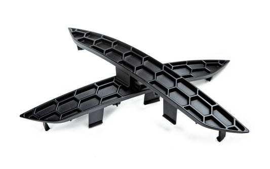 Acexxon R09-10-1 Audi Matte Black Rear Reflector Insert Set - Honeycomb
