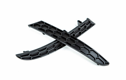 Acexxon R11-10-1 BMW Matte Black Rear Reflector Insert Set - Honeycomb