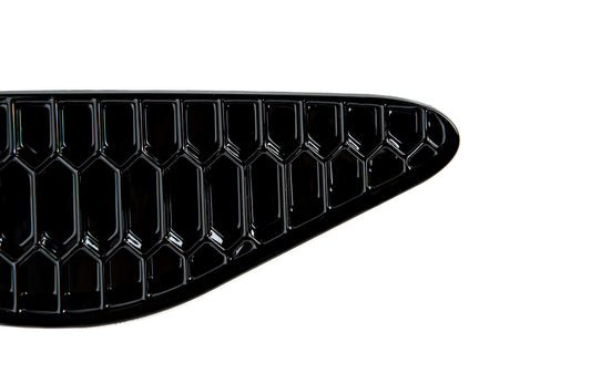 Acexxon R15-10-2 BMW Gloss Black Rear Reflector Insert Set - Honeycomb