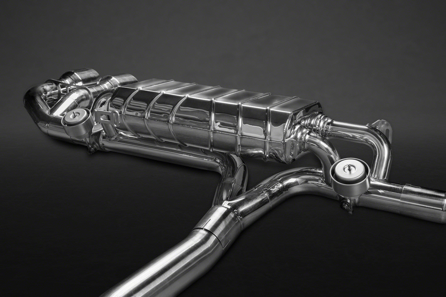 Capristo 02NI09503003 Nissan GTR MK3/4/Nismo Valved Exhaust with Mid-Pipes (Post Cat Spare) Carbon Tips (CES3) 