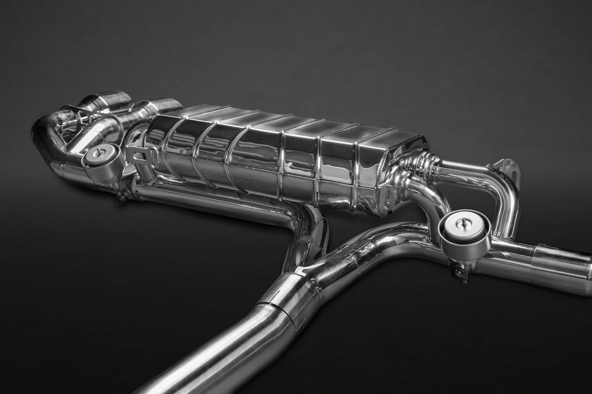 Capristo 02NI09503003 Nissan GTR MK3/4/Nismo Valved Exhaust with Mid-Pipes (Post Cat Spare) Carbon Tips (CES3) 