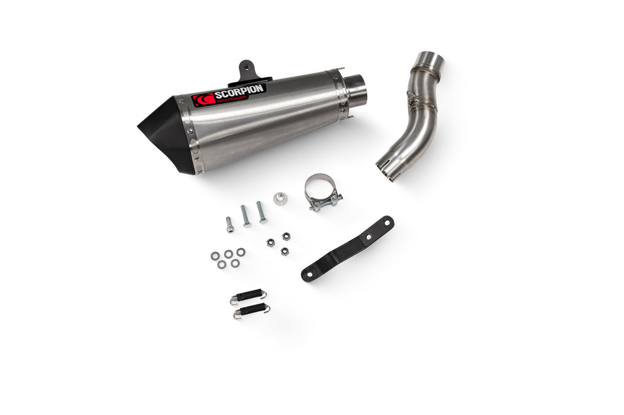 Scorpion RCF50SEO Serket Taper Slip-on Brushed Stainless Steel Sleeve - 650 MT - 2022