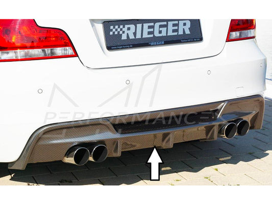 Rieger BMW 1 Series E82 E88 Rear Quad Diffuser (Inc. 118i, 120i, 128i & 135i) - ML Performance UK