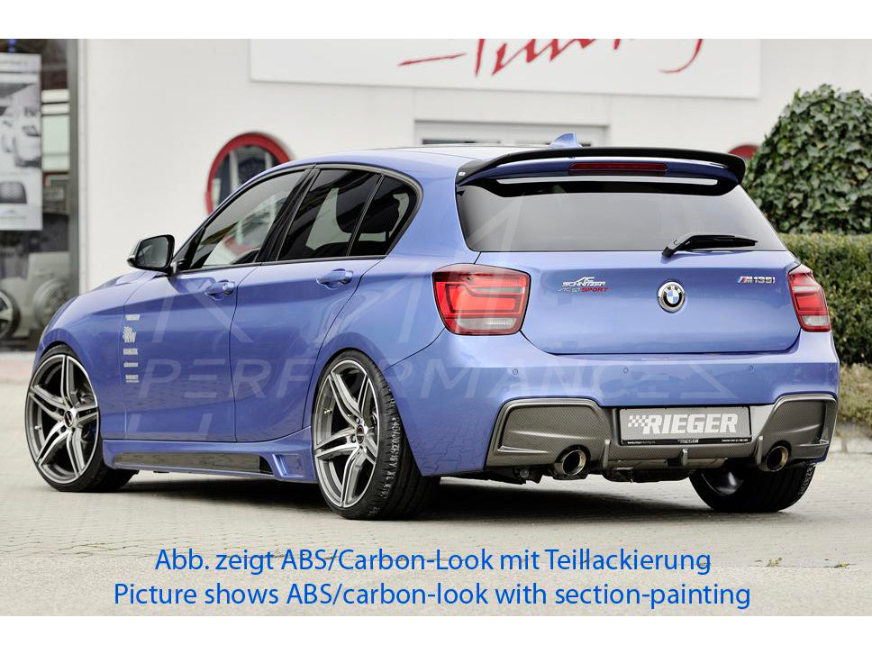 Rieger BMW F20 Sideskirts with Aluminium Mesh Cutout (Inc. 116i, 118i, 120d & M135i) - ML Performance UK