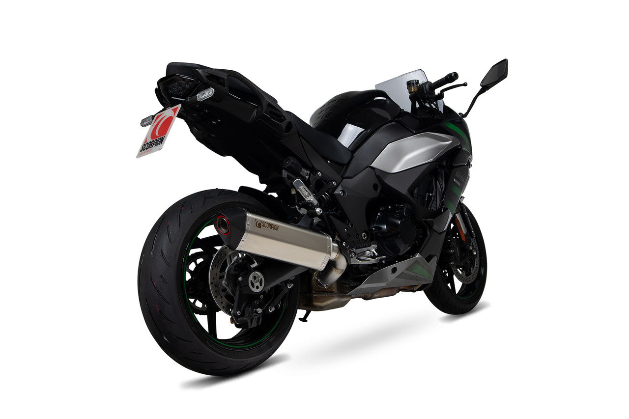 Scorpion RKA137TEO Serket Parallel Slip-on Titanium Sleeve. Fits With Panniers - Ninja 1000 SX - 2020 - 2024