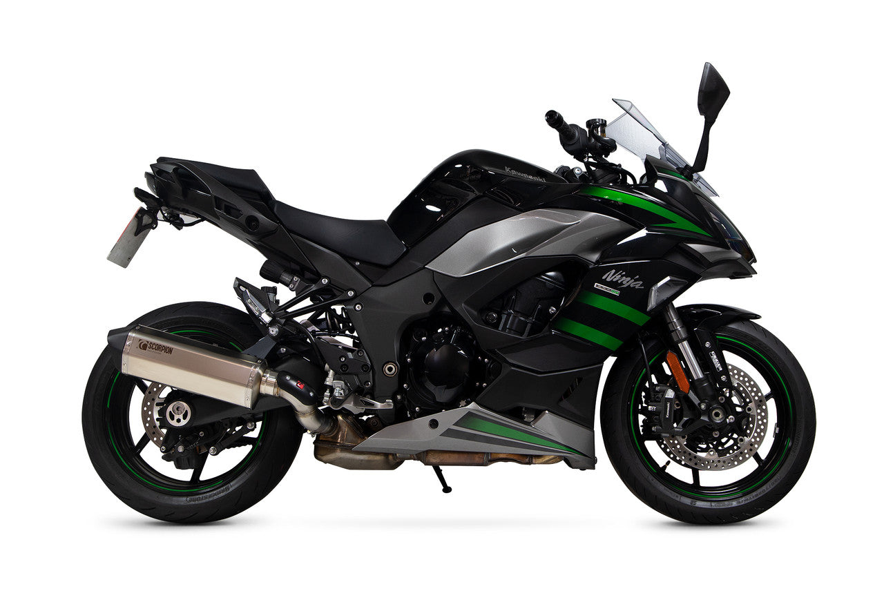 Scorpion RKA137TEO Serket Parallel Slip-on Titanium Sleeve. Fits With Panniers - Ninja 1000 SX - 2020 - 2024
