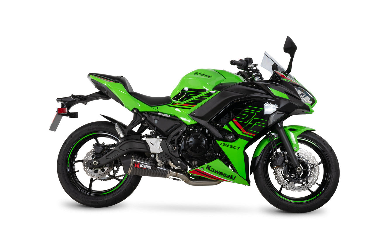 Scorpion RKA145SYSCEO Serket Taper Full System Carbon Fibre Sleeve Ninja 650 - 2023