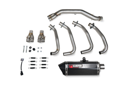 Scorpion RKA146SYSCEO Serket Parallel Full System Carbon Fibre Sleeve ZX-4RR - 2023