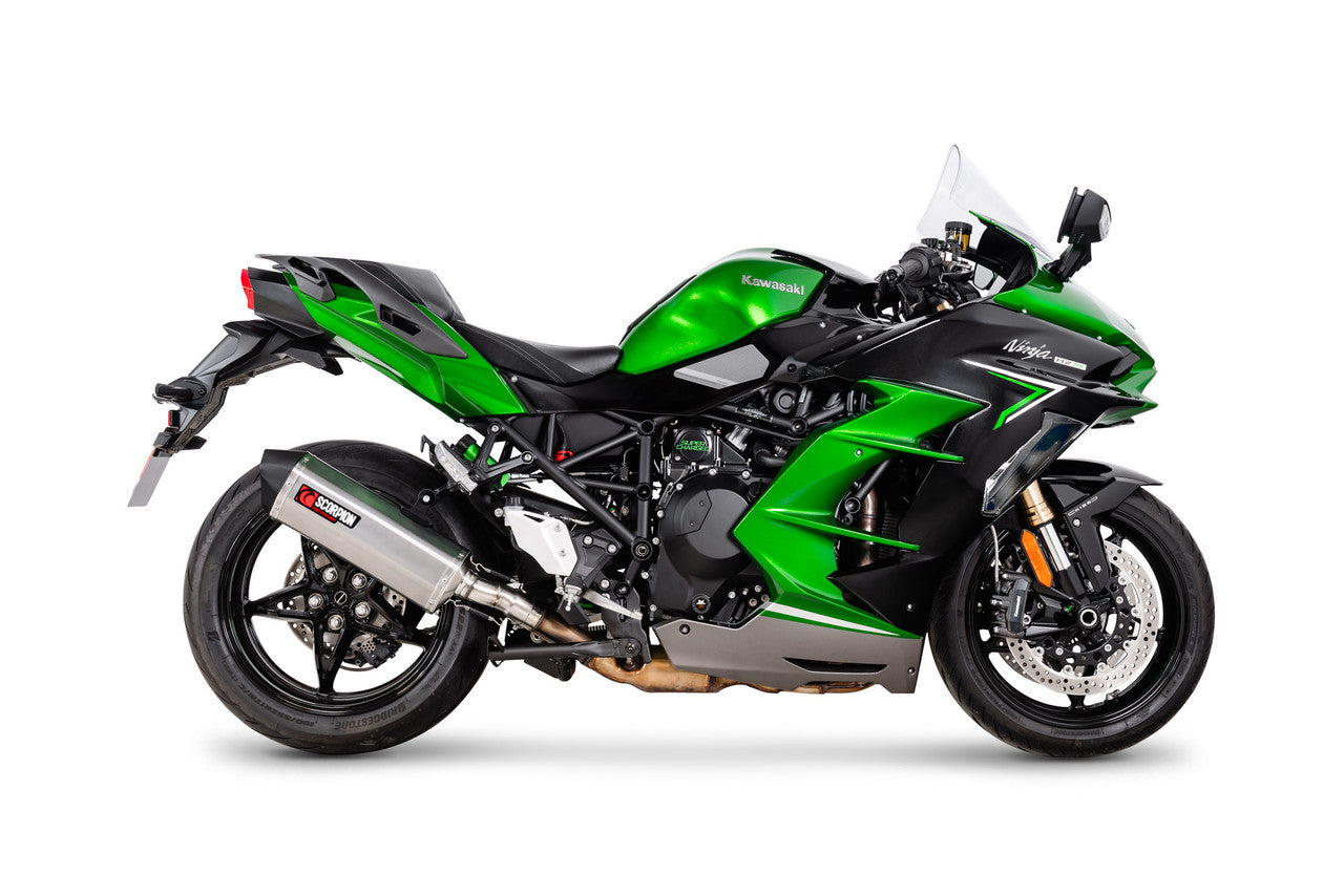 Scorpion RKA147TEO Serket Parallel Slip-on Titanium Sleeve - Ninja H2 SX - 2022