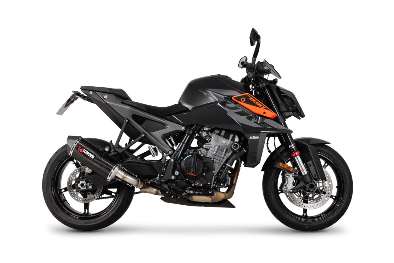 Scorpion RKT96CEO Serket Parallel Slip-on Carbon Fibre Sleeve - KTM 990 Duke - 2024-2025