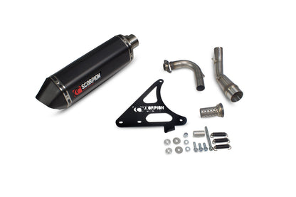 Scorpion RSM50BCER Serket Full System - Black Ceramic Coated Sleeve - TL125 - 2015 - 2017