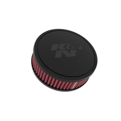 K&N RU-045V High-Flow Original Universal Air Filter - 2-1/16" O/S FLG, 6"D, 2"H, W/VENT