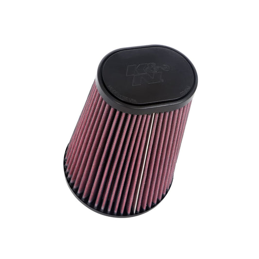 K&N RU-1021 High-Flow Original Universal Air Filter - 4-1/2"FLG, 5-7/8"B, 3-1/4" X 4-1/2"T, 8"H