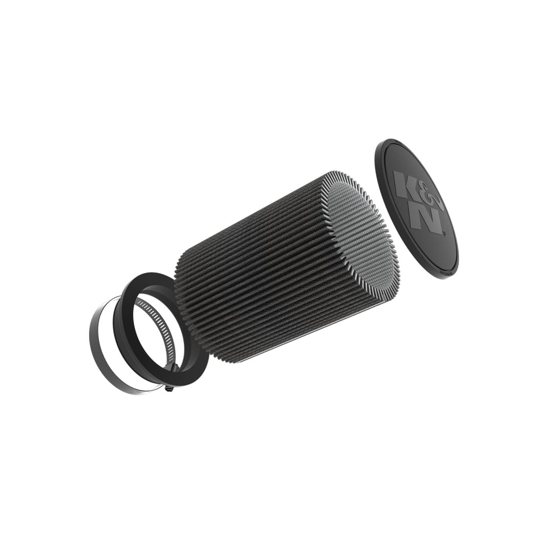 K&N RU-3127HBK Dryflow Universal Air Filter - 5"FLG, 6-1/2"OD; 9" H