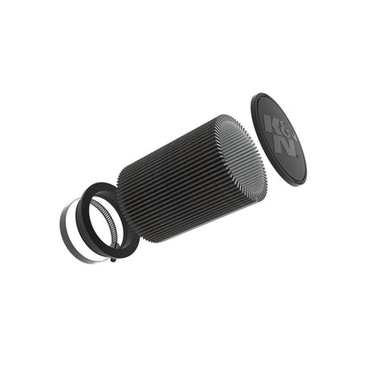 K&N RU-3127HBK Dryflow Universal Air Filter - 5"FLG, 6-1/2"OD; 9" H