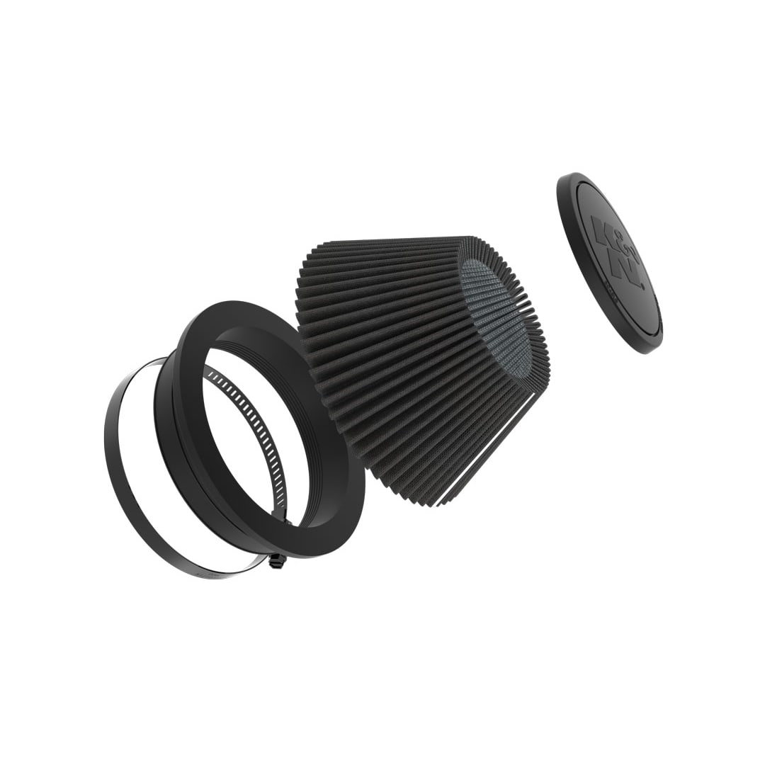 K&N RU-3129HBK Dryflow Universal Air Filter - 6"FLG, 7-1/2"B, 4-1/2"T, 4"H