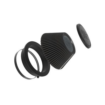 K&N RU-3129HBK Dryflow Universal Air Filter - 6"FLG, 7-1/2"B, 4-1/2"T, 4"H