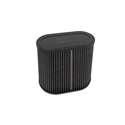 K&N RU-3136HBK Dryflow Universal Air Filter - 3"DUAL FLG, 9" X 6" B, 7-3/8" X 3-5/8" T, 7-3/8"H