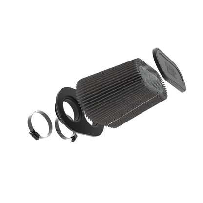 K&N RU-3136HBK Dryflow Universal Air Filter - 3"DUAL FLG, 9" X 6" B, 7-3/8" X 3-5/8" T, 7-3/8"H