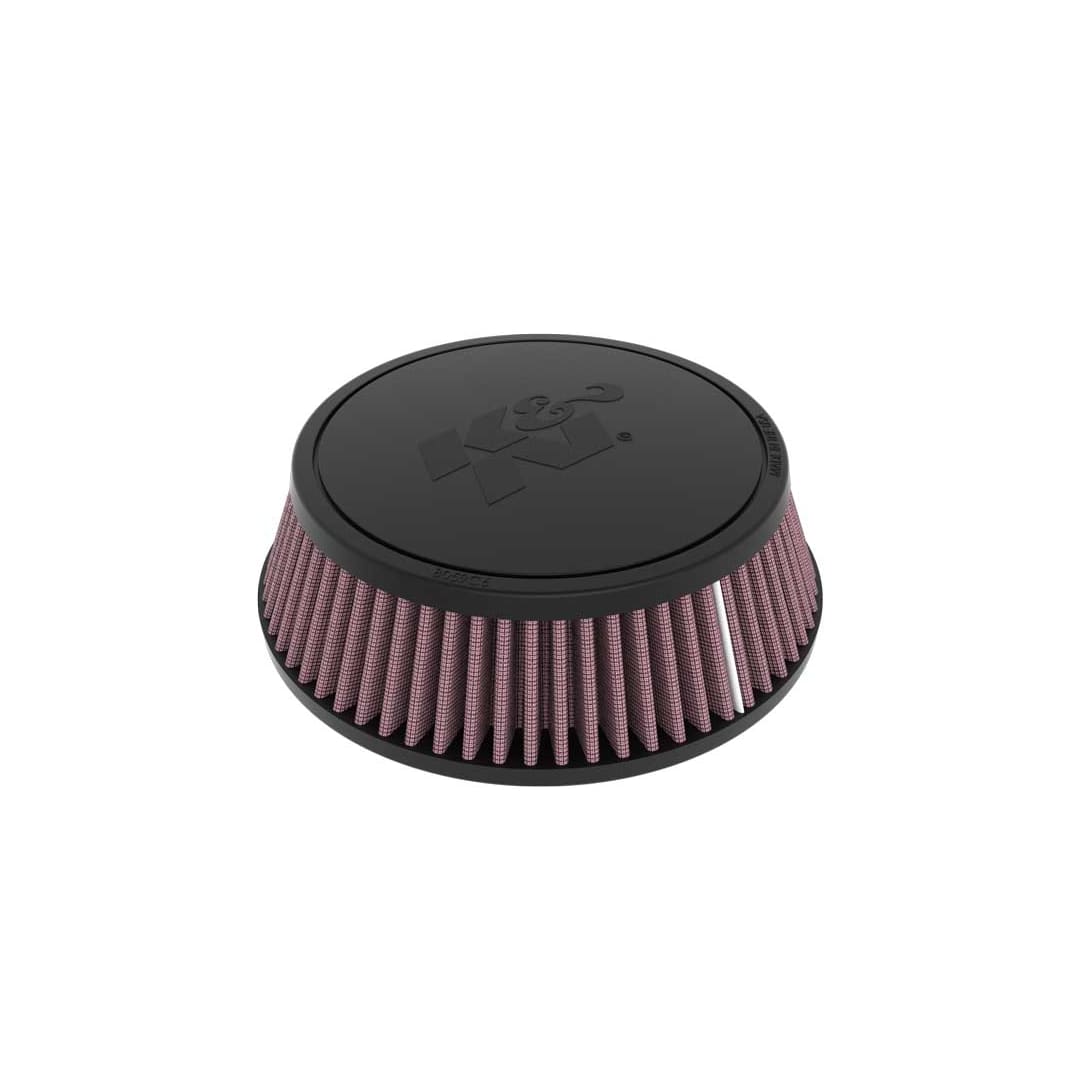 K&N RU-4480 High-Flow Original Universal Air Filter - 4-1/16" FLG, 6-7/8"B, 5-7/8"T, 2-3/16"H, W/SMOG PORT