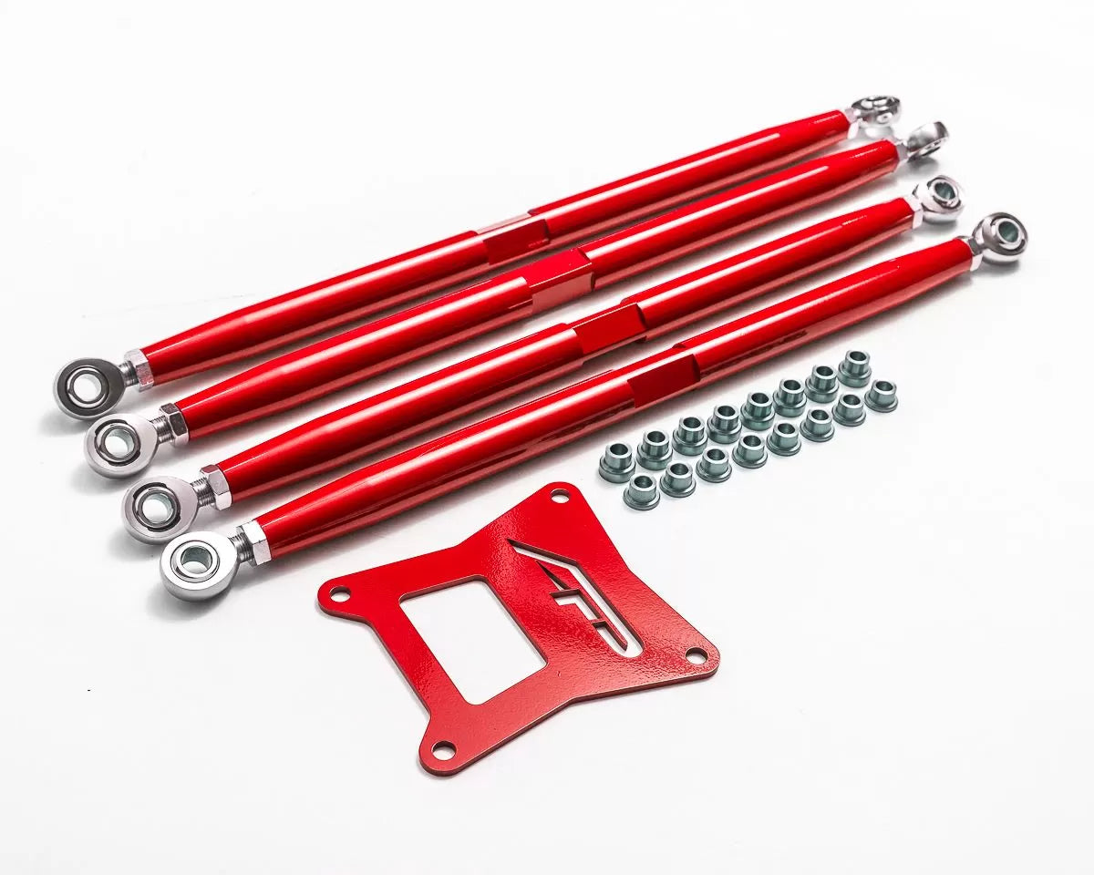 Agency Power AP-RZR-202-R Adjustable Rear Radius Arms Red Polaris RZR 1000 | XP Turbo 2017-2021