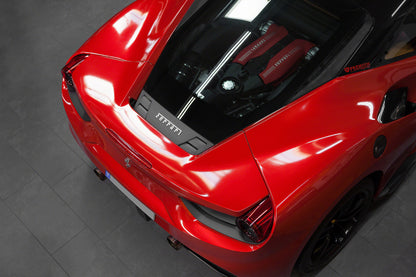 Capristo 03FE08710004LG Ferrari 488 GTB Carbon Rear Air Guide 
