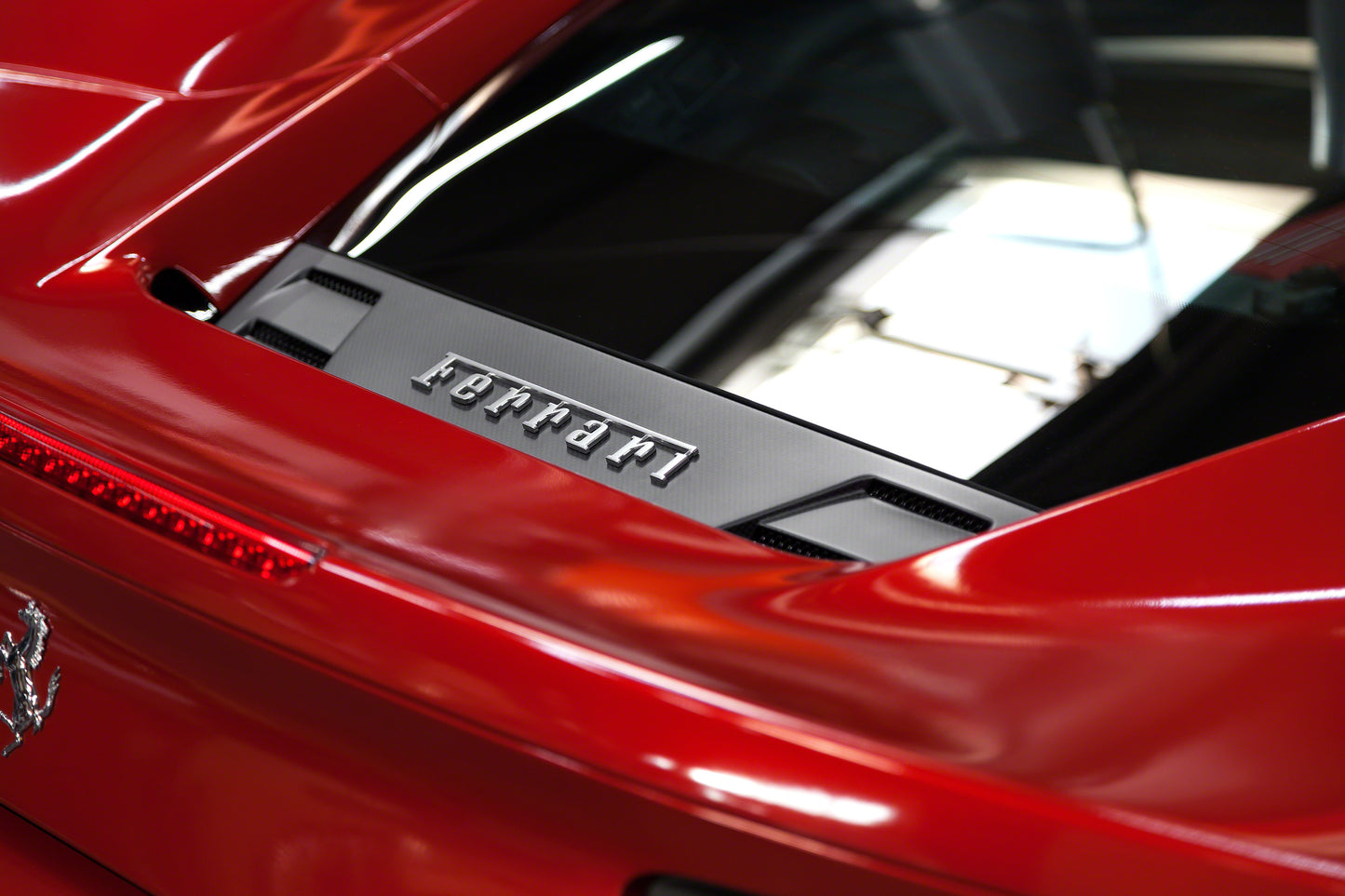 Capristo 03FE08710004LG Ferrari 488 GTB Carbon Rear Air Guide 