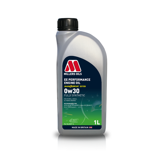 Millers Oils 8207JEP EE Performance 0w-30 Fully Synthetic Engine Oil 1L