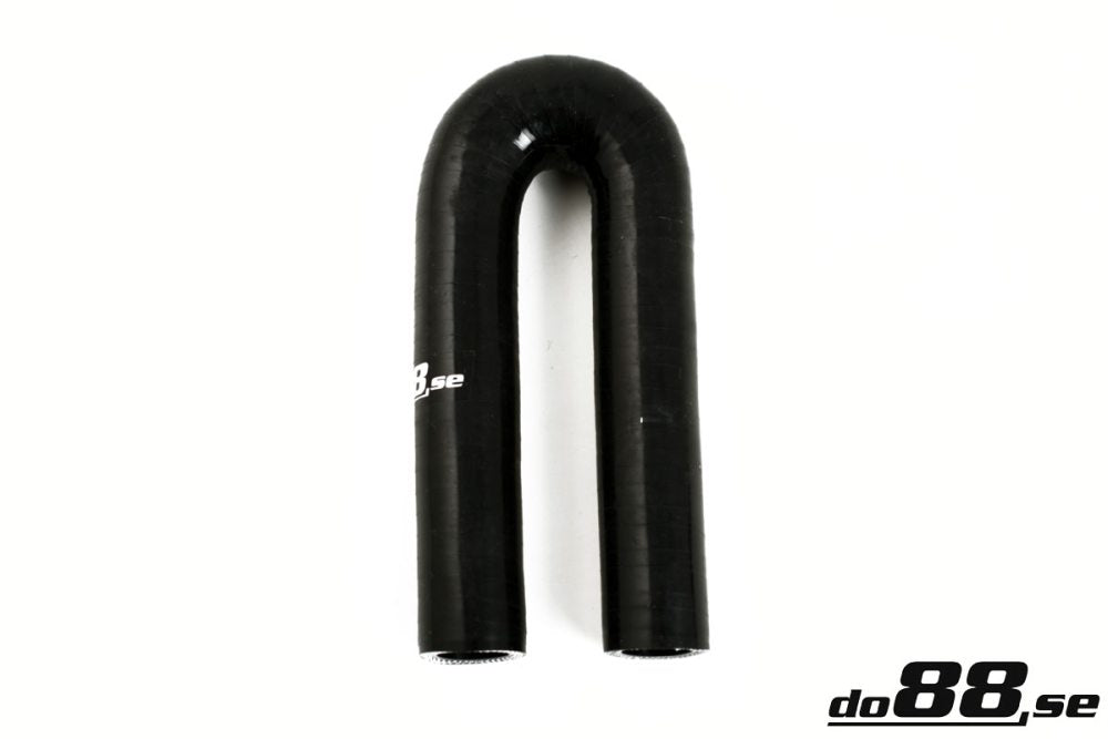 DO88 SB180G9.5 Silicone Hose Black 180 degree 0,375'' (9,5mm)
