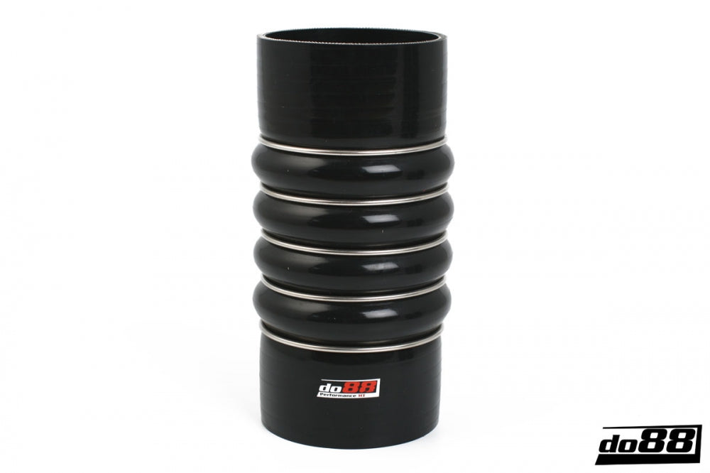 DO88 SCAC89 Silicone Hose Black 4-Humps 3,5'' (89mm)