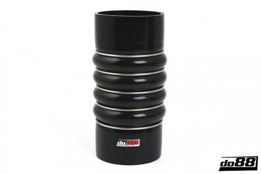 DO88 SCAC89 Silicone Hose Black 4-Humps 3,5'' (89mm)