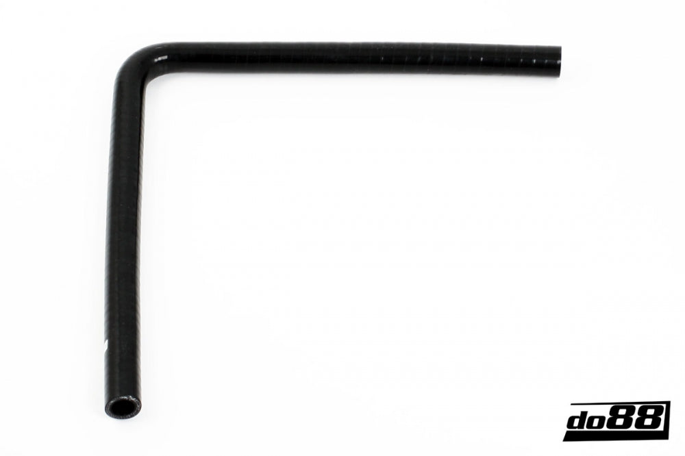 DO88 SLB90G13 Silicone Hose Black 90 degree long leg 0,5'' (13mm)